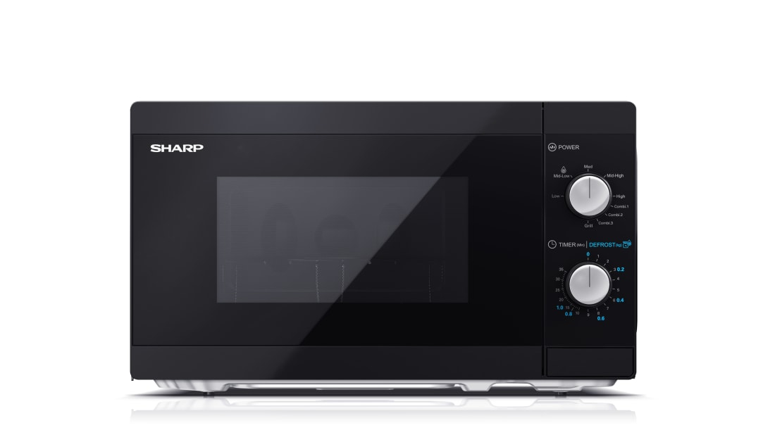 Sharp YC-MG01E-B Kombi-Mikrowelle 20 l 800 W Schwarz