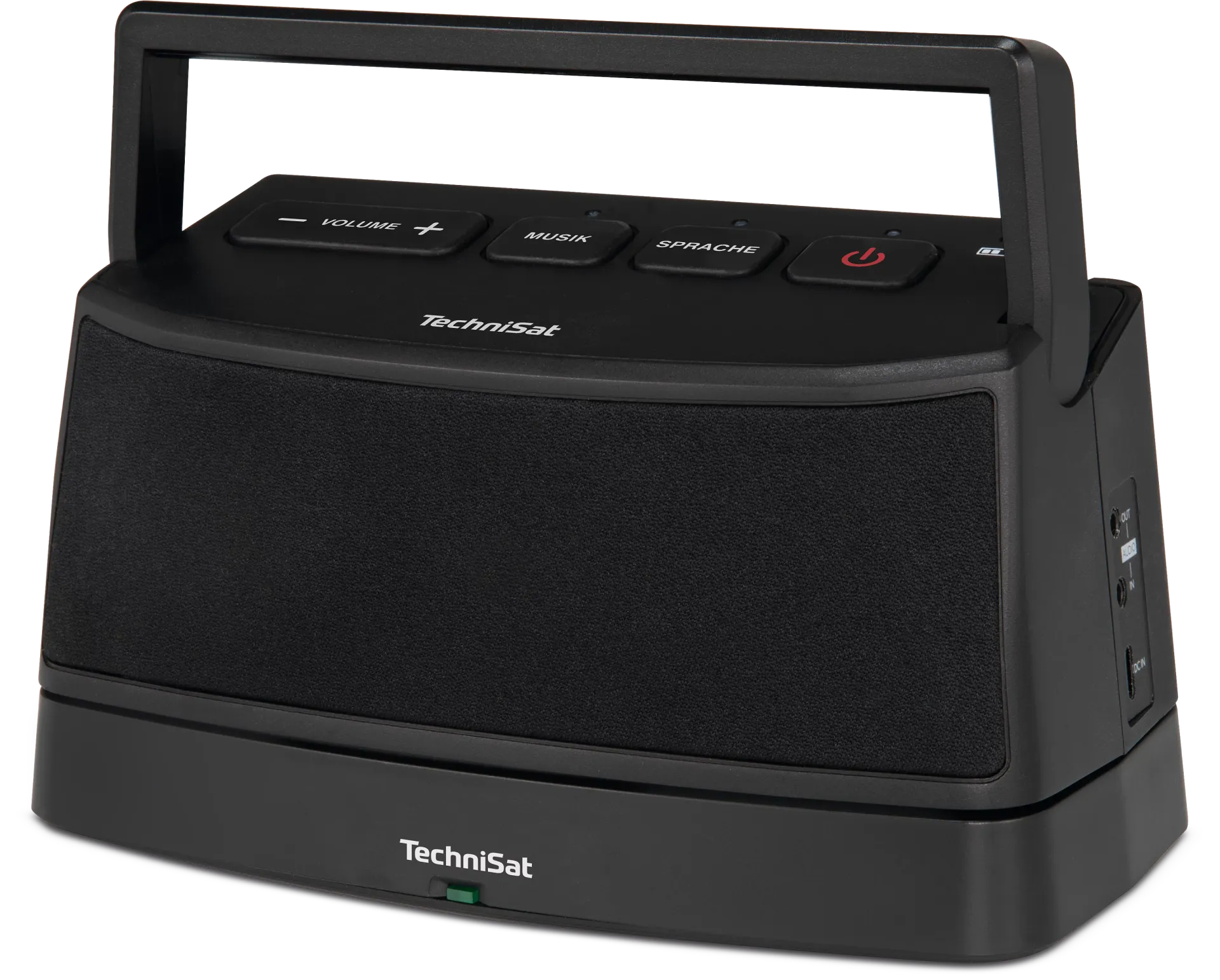 TechniSat ISIBOX 1, schwarz Docking Lautsprecher AUX, tragbar Schwarz