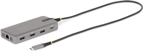 StarTech.com USB-C Triple-Monitor Multiport Adapter, Dual 4K 60Hz + 4k 30Hz HDMI & DisplayPort, 3-Port USB 10Gbps Hub, 100W Power Delivery Pass-Through, GbE, 2ft Cable, Mini Dock (117B-USBC-MULTIPORT)