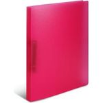 HERMA Ringbuch, DIN A4, 2-Ring-Mechanik, pink transluzent, Rückenbreite: 25 mm, geeignet für A4 - 1 Stück (19164)
