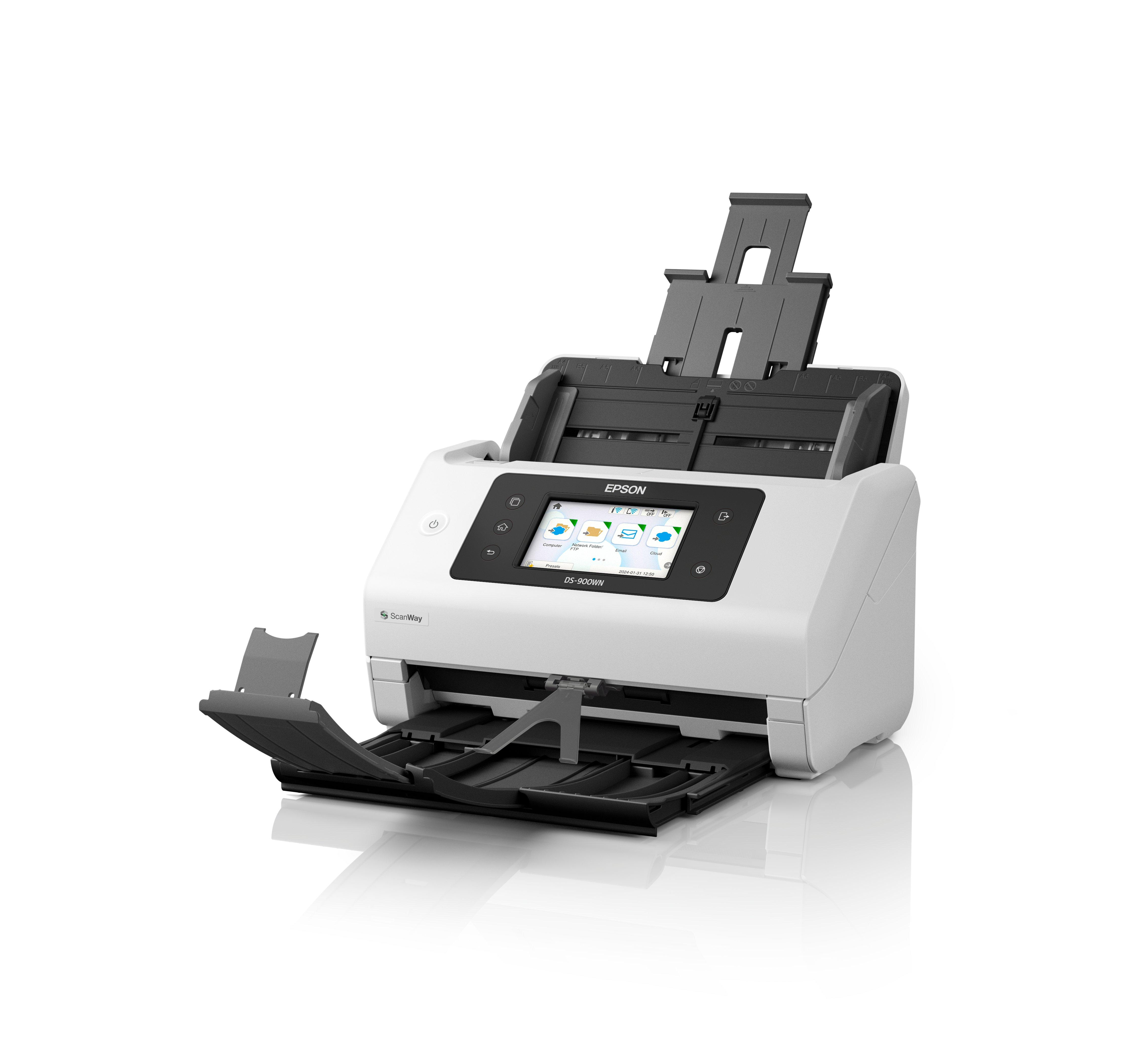 Epson WorkForce DS-900WN A4 Dokumentenscanner Duplex 600 x 600 dpi Weiß