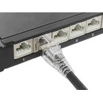 RNS® Patchkabel mit Rastnasenschutz und Verriegelung, Cat. 6A, S/FTP, PiMF, halogenfrei (LSZH), 500MHz, schwarz, 2m, Good Connections® (8060-HV020S)