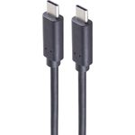 shiverpeaks ®-BASIC-S--USB-C Verbindungskabel--USB Kabel 3.2 USB Typ C Stecker auf USB Typ C Stecker, Gen 2x2 weiß, 0,25m (BS13-48006)
