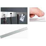 MAUL HEBEL Ferroleiste Edelstahl, silber, 50 x 500 mm mit Selbstklebe-Polsterschaum zur Befestigung (62066-95)