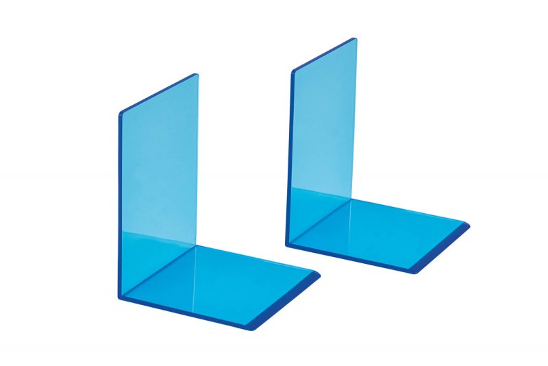 MAUL Buchstützen Acryl 10 x 13 cm Blau (3513631)
