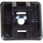 Befestigungssockel für Kabelbinder bis 4,8 mm Breite, schwarz, VE 100 Stück Selbstklebender Sockel zum Fixieren der Kabel mit Kabelbindern (690048S)