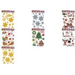 5x Sticker Sterne Silber (15110)