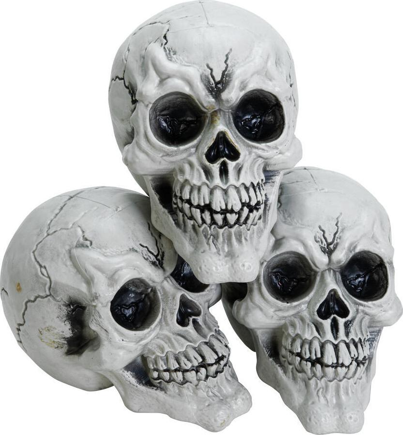 EUROPALMS Halloween Totenkopf, 3x (83316139)