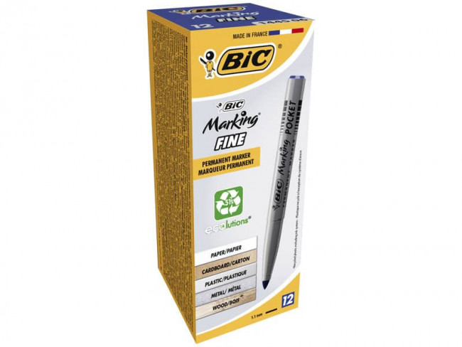 BIC Marking Pocket 1445 Permanentmarker 1.1 mm Schwarz