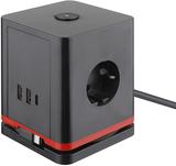 Olympia Steckdosenwürfel IOIO SW 1000 schwarz (41213)