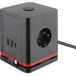 Olympia Steckdosenwürfel IOIO SW 1000 schwarz (41213)