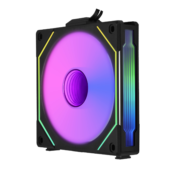 Lian Li UNI FAN SL-INF 120 ARGB Reverse Blade PWM Gehäuselüfter 120 mm Schwarz