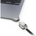Compulocks Ledge Lock Adapter for MacBook Air 15" M2-M4 with Keyed Cable Lock Silver (MBALDG05KL)