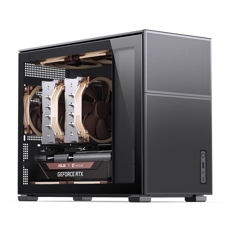 Jonsbo D31 MESH Micro-ATX Gehäuse, Tempered Glass, Schwarz