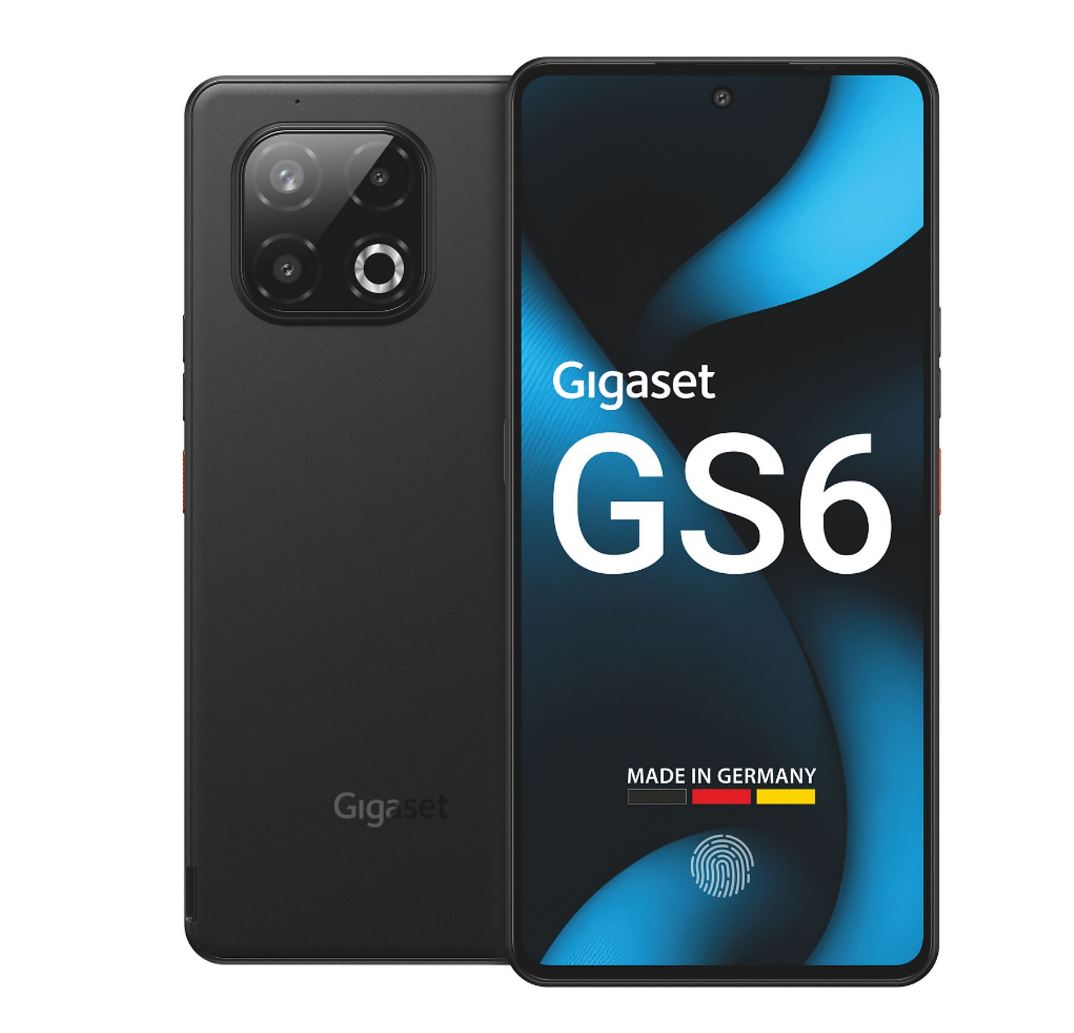 Gigaset GS6 5G Smartphone 8GB/128GB 6,67" OLED 120Hz 64MP Triple-Kamera Android 15 Schwarz