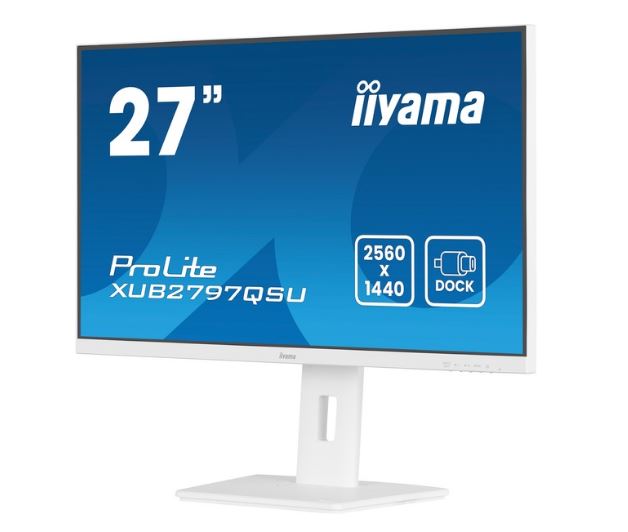 iiyama ProLite XUB2797QSU-W2, LED-Monitor - (68.6 cm (27 Zoll), weiß (matt), QHD, IPS, USB-Hub, Adaptive Sync, 100Hz Panel) [Energieklasse E] (XUB2797QSU-W2)