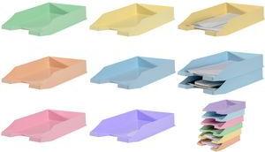 HAN Briefablage KLASSIK, DIN A4, Polystyrol, pastellorange für Formate bis DIN C4, senkrecht oder versetzt stapelbar, - 10 Stück (1027-X-881)