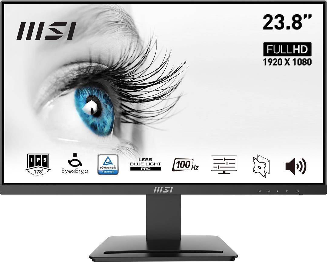 MSI Pro MP243X Computerbildschirm 60,5 cm (23.8") 1920 x 1080 Pixel Full HD Schwarz (PRO MP243X)