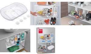 metaltex Drehplatte Loop, Kunststoff, transparent Material: PS, für einfachen Zugriff und maximale - 1 Stück (362541000)