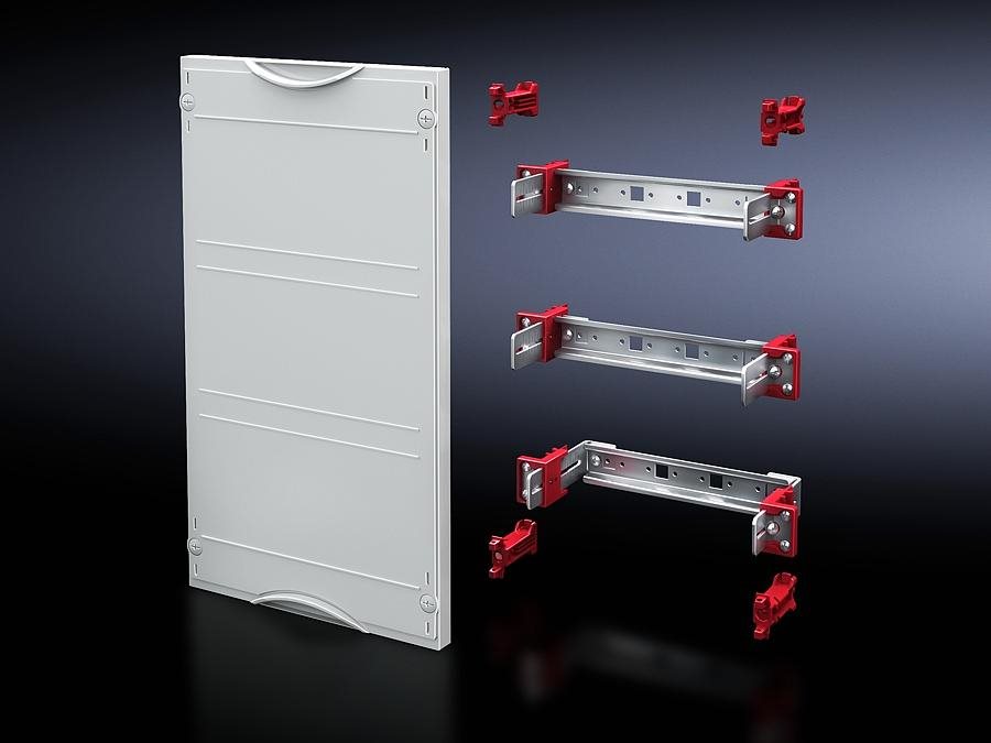 Rittal ISV Gerätetragschienen-Modul SV 9666.210 (B x H) 500 mm x 300 mm Stahlblech Grau (RAL 7035) (9666.210)