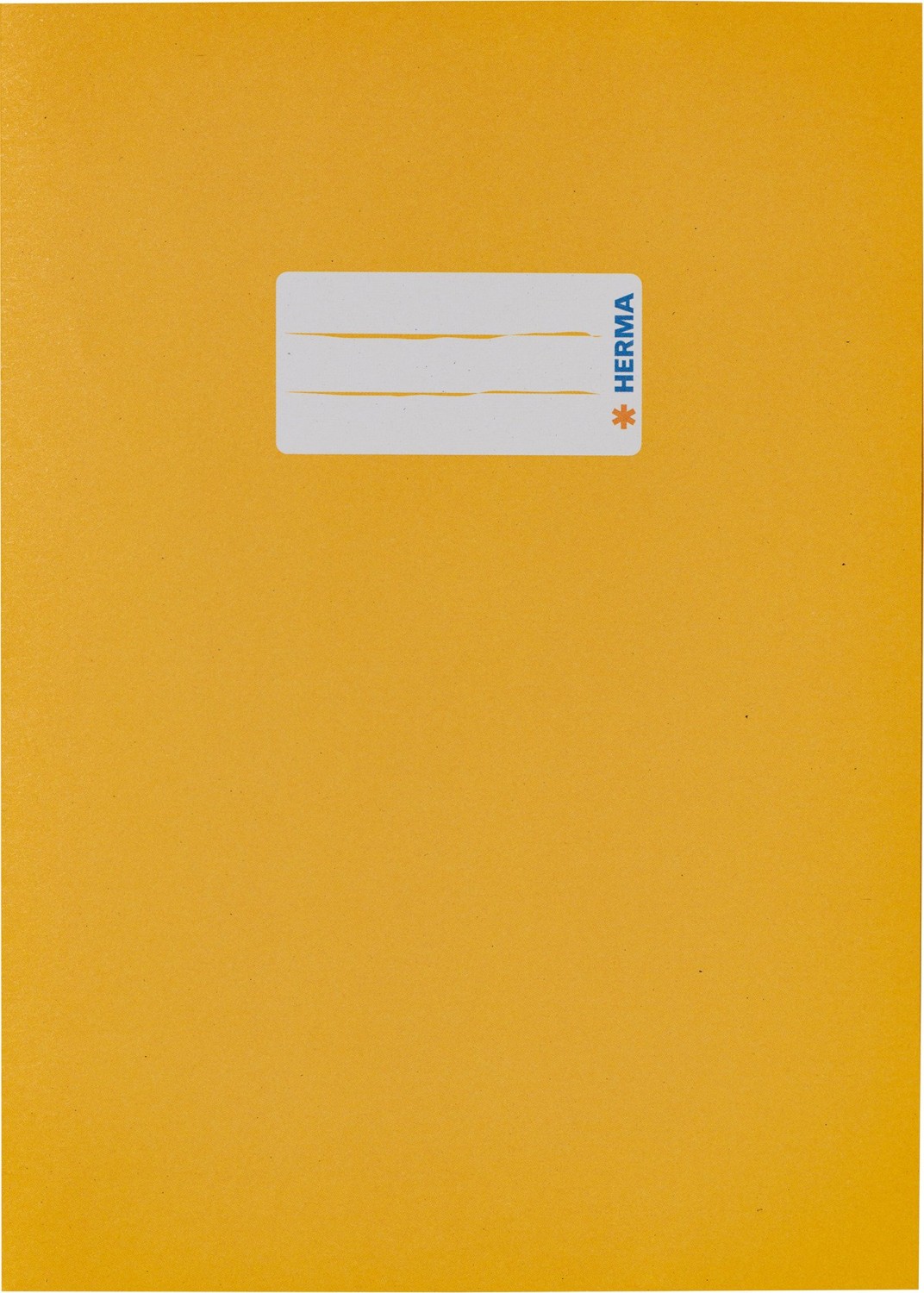HERMA Heftschoner Recycling, DIN A5, aus Papier, gelb mit Beschriftungsetikett, 100 % Altpapier - 10 Stück (5511)