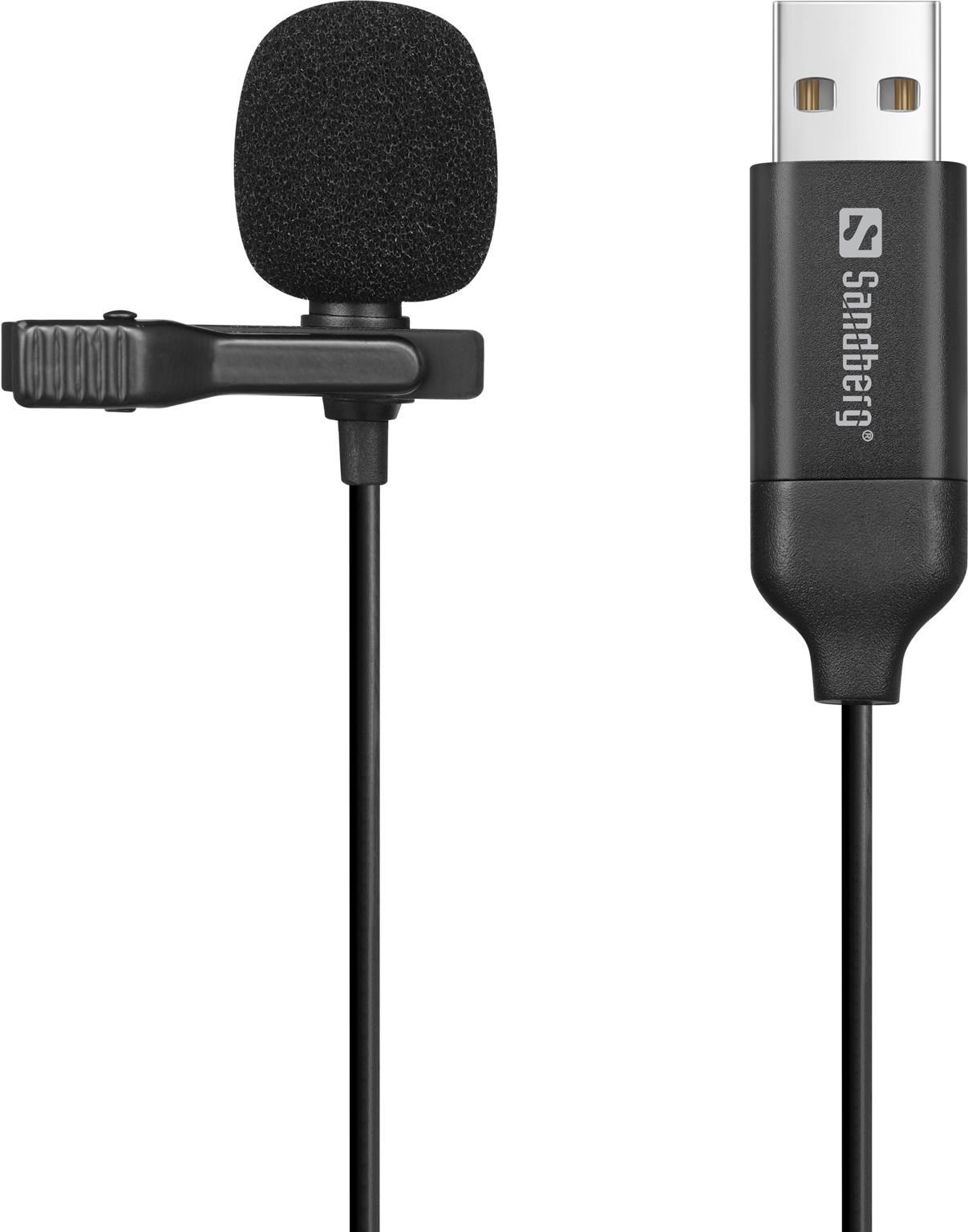 Sandberg Streamer USB Clip Microphone (126-40)