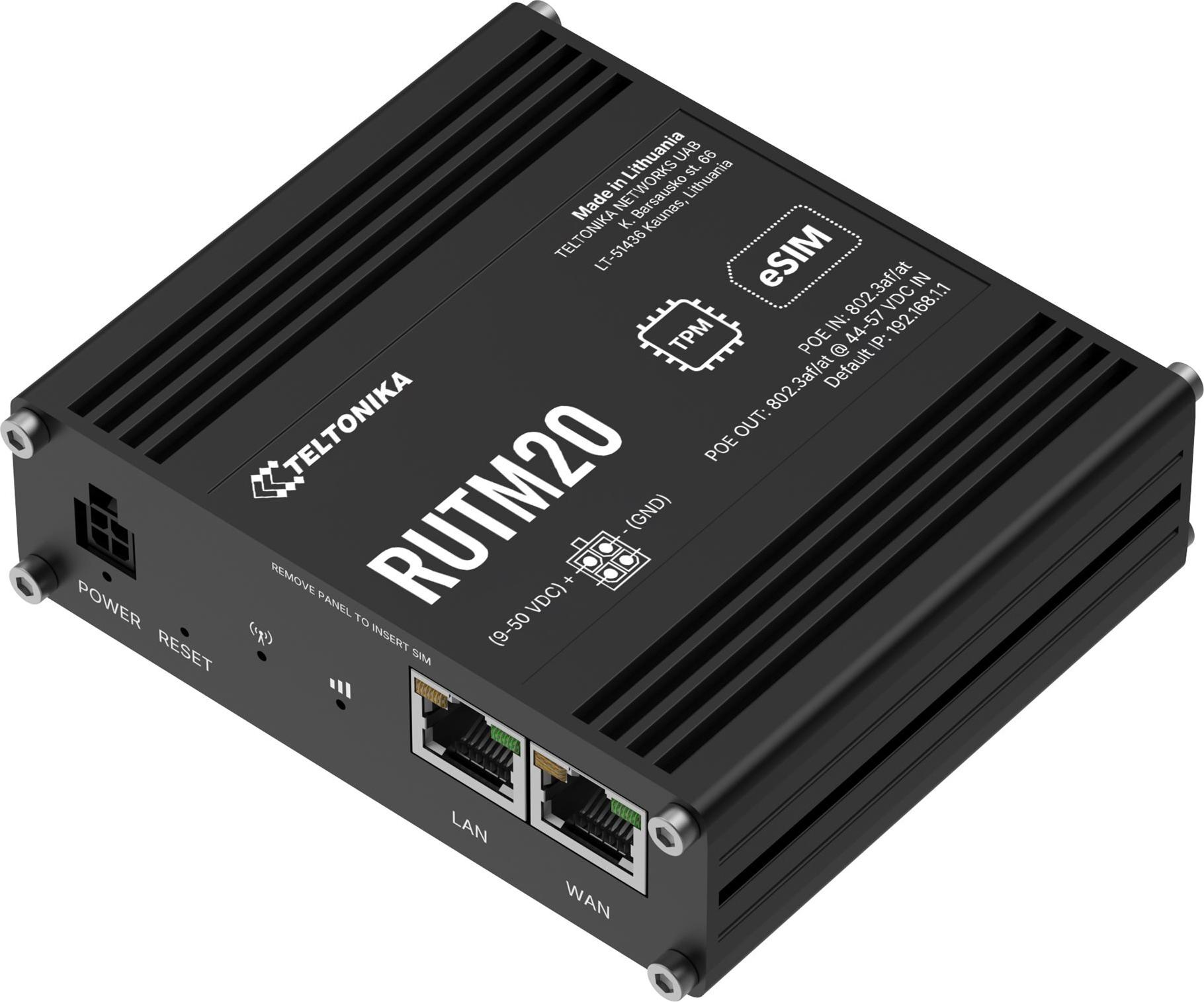 Teltonika RUTM20 Wireless Router 5G Schwarz