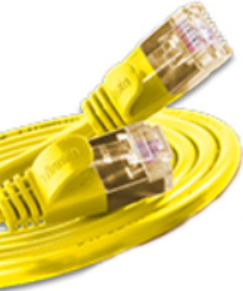 SLIM UL6 10 GE - Cat.6 SLIM-Light-Kabel, U/UTP, 10 m, gelb (PKW-LIGHT-K6 10.0 GE)