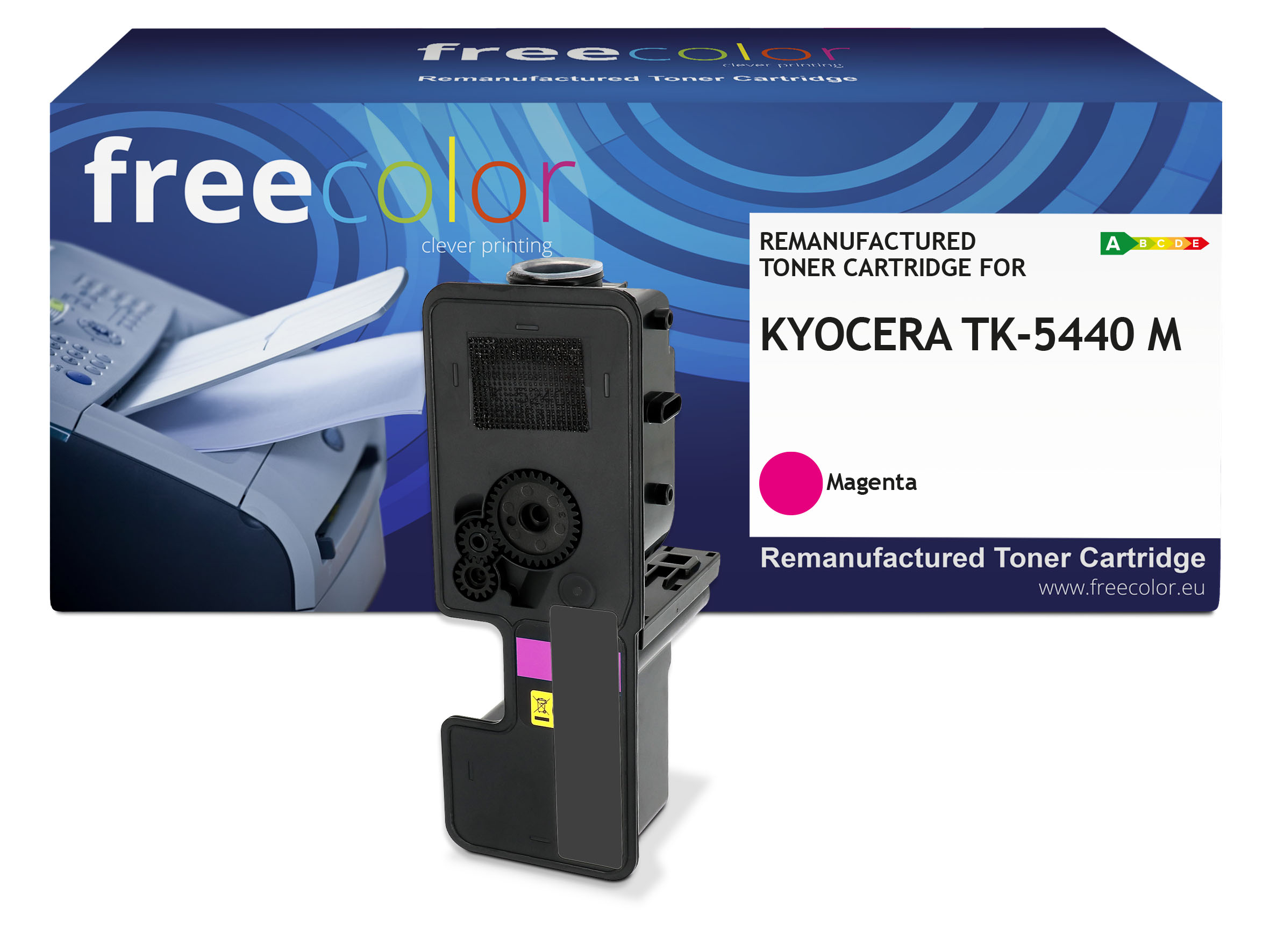 Freecolor K16581F7 Tonerkartusche kompatibel mit Kyocera TK-5440K 2400 Seiten Magenta