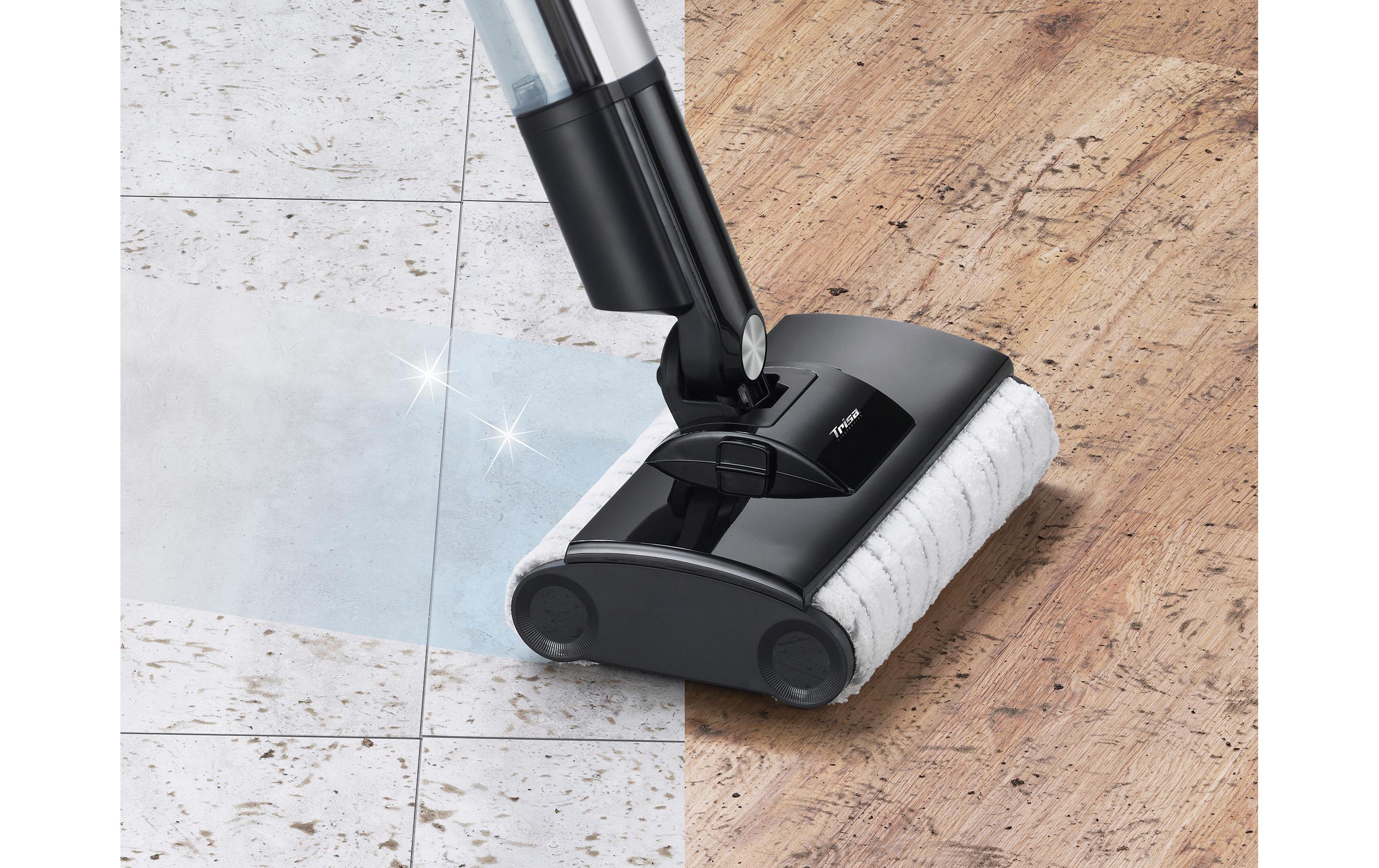 Trisa Wet Clean Comf. T9746 Akku Stabstaubsauger 0,4 l 60 W Schwarz - Silber