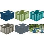 keeeper Aufbewahrungsbox Euro-Box XL "bruno eco", stone grey 28 Liter, Material: PP/Regranulat, rundum laufende Rippen, - 1 Stück (1545315000000)
