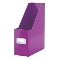 LEITZ Stehsammler Click & Store WOW, A4, Hartpappe, violett Hartpappe mit PP-Folie, Aufbau mittels Druckknöpfen, - 1 Stück (6047-00-62)