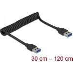 DeLOCK USB3.0 Coiled Cable Type-A male to Type-A male (85348)