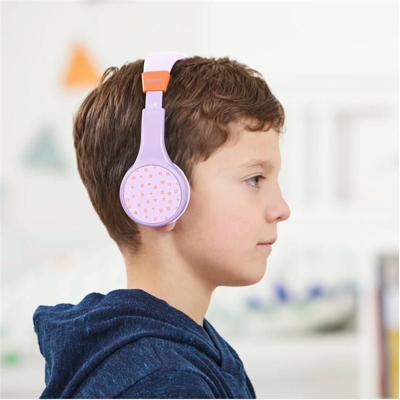Hama Teens Guard II On-Ear Bluetooth Kopfhörer Lila, Orange