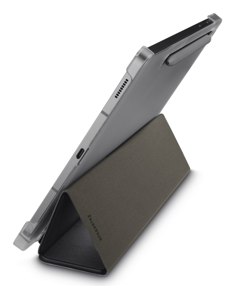 Hama Fold Clear Tablet-Hülle mit Stiftfach für Samsung Galaxy Tab S10 Lite 10.9" Schwarz
