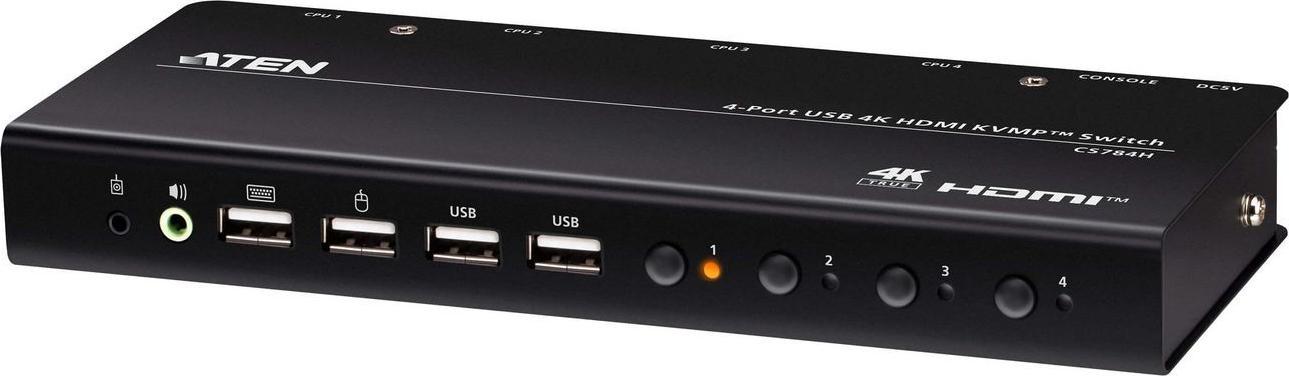 ATEN CS784H 4-Port USB HDMI KVM Switch (CS784H-AT-G) (B-Ware)