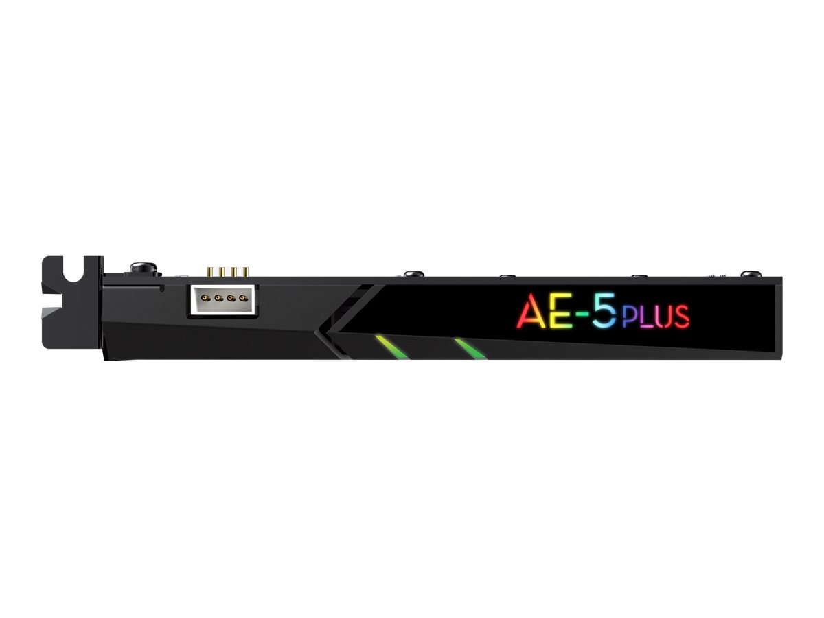 Creative Sound BlasterX AE-5 Plus Hi-Res Gaming-Soundkarte PCI Express x1 Schwarz