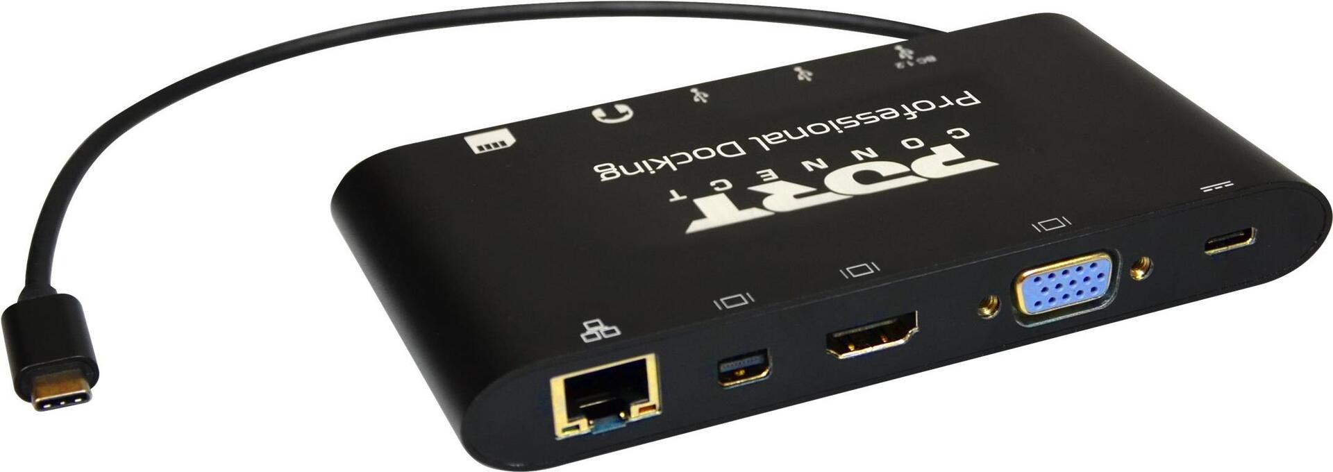 Port Designs PORT connect TRAVEL 1X4K ++ Dockingstation Schwarz