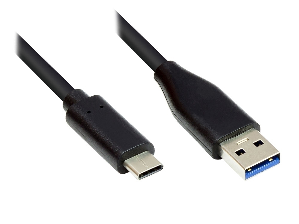 Exsys EX-K1584-5.0 USB-A zu USB-C Kabel 5 m USB 3.2 Gen 1 Schwarz