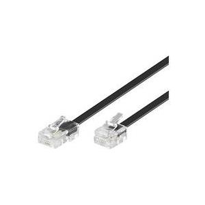 MicroConnect RJ11-RJ11 1M M/M Black (MPK451S)