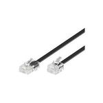 MicroConnect RJ11-RJ11 1M M/M Black (MPK451S)
