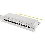 Renkforce RF-4996632 12 Port Patch-Panel 254 mm (10) CAT 6 1 HE Grau (RF-4996632)
