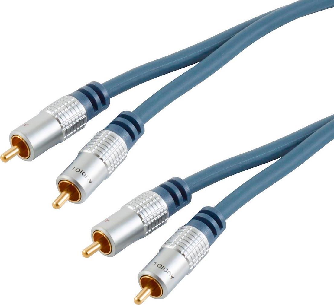 Kabel HiFi Audio Cinch 2-fach (St)/(St) 1,0m *shiverpeaks professional* (40102-1MHQ)
