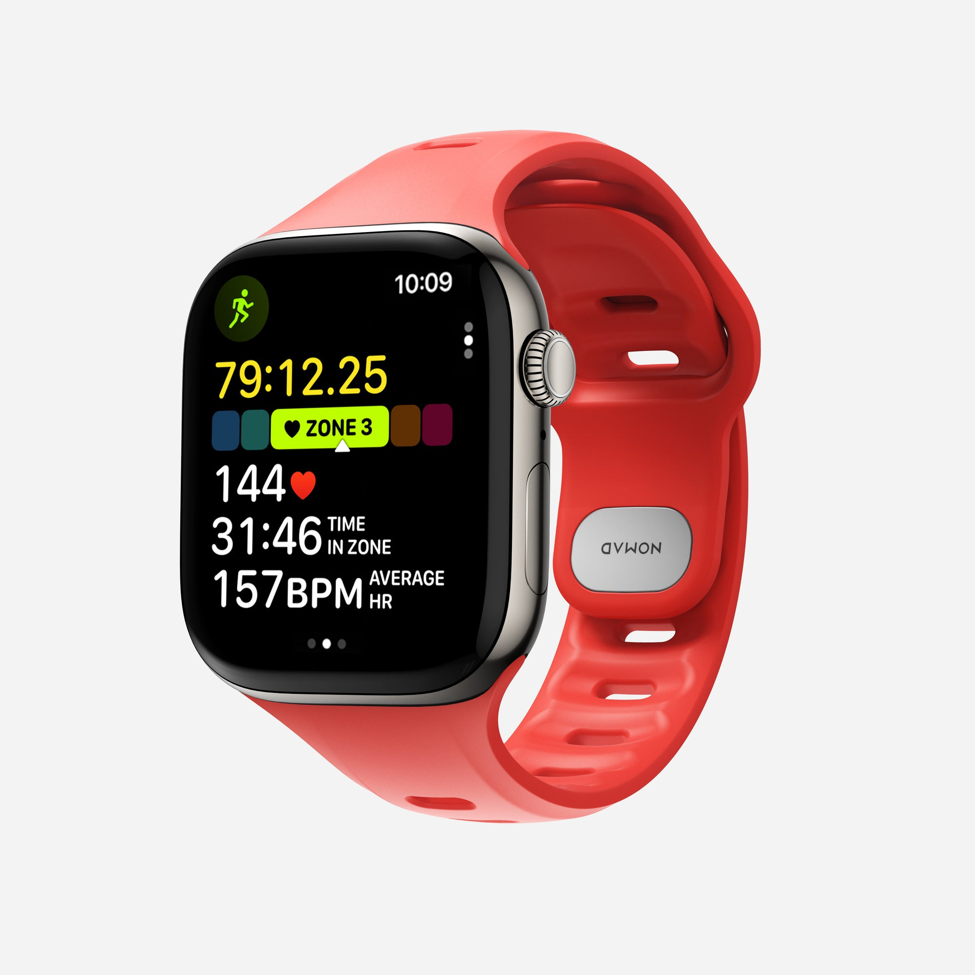 Nomad Tempo Band 42 mm Gummi Coral