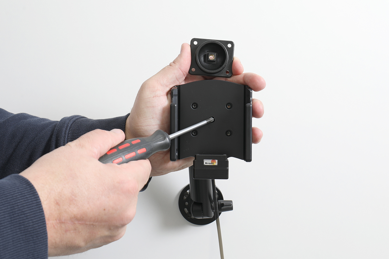 Brodit 713420 Aktive Halterung Pogo-Pin Schwarz