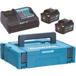 Makita CXT Batterieladegerät + Batterie 2 x (197641-2)