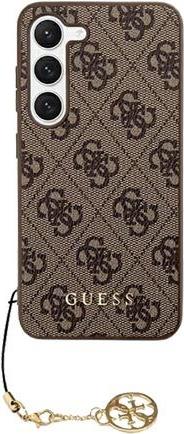 GUESS Hard Cover 4G Charms Brown, for Samsung S921 Galaxy S24, GUHCS24SGF4GBR (GUHCS24SGF4GBR)