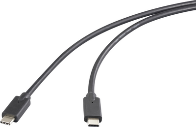 Renkforce USB-C Kabel USB 3.2 Gen2x2 Stecker Stecker 2.00 m Schwarz TPE-Mantel (RF-6609644)