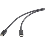 Renkforce USB-C Kabel USB 3.2 Gen2x2 Stecker Stecker 2.00 m Schwarz TPE-Mantel (RF-6609644)