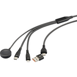 Renkforce USB-Ladekabel USB 2.0 USB-A Stecker USB-C Apple Lightning (RF-6691602)